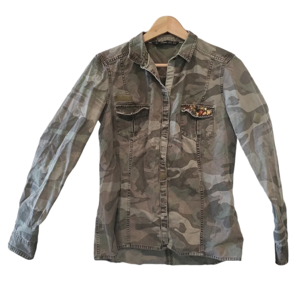 Zara utility jacket relaxed fit multiple pockets stylish functional - Picture 6 of 10